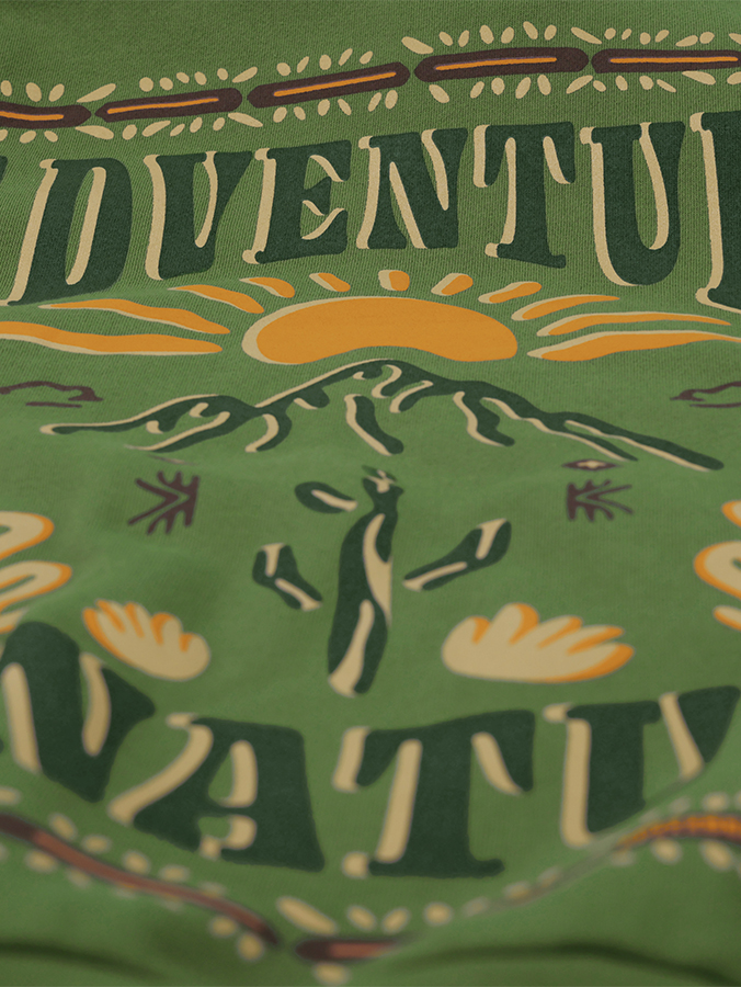 HOODIE GREEN SUNSET HOODIE GREEN SUNSET