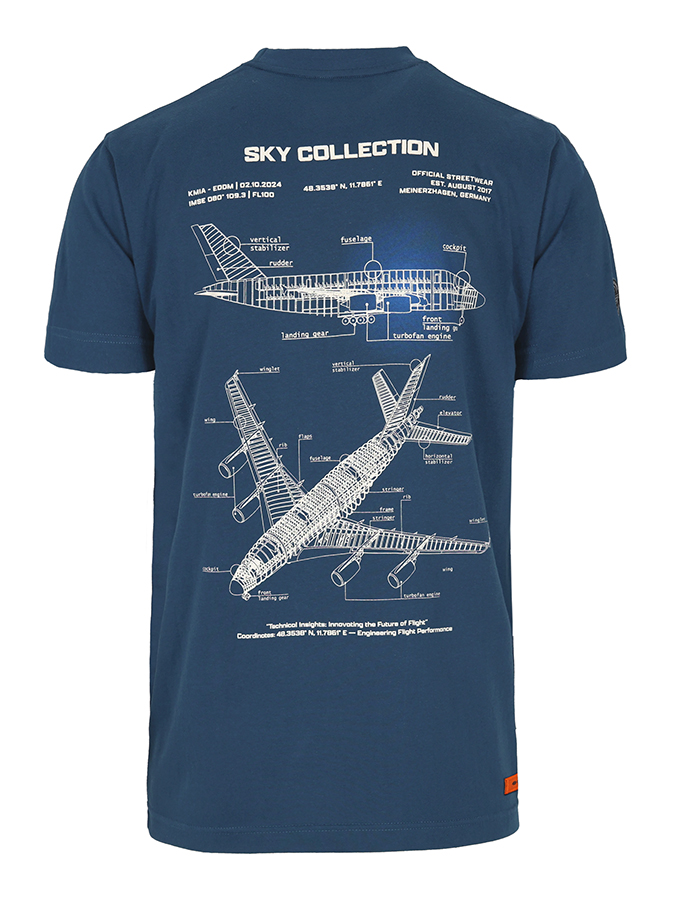 BLUE T-SHIRT BLUEPRINT BLUE T-SHIRT BLUEPRINT