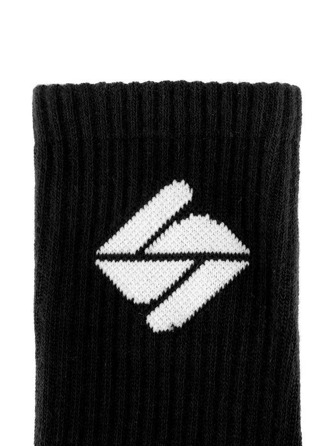 10er Pack Mid Calf Socks in Schwarz