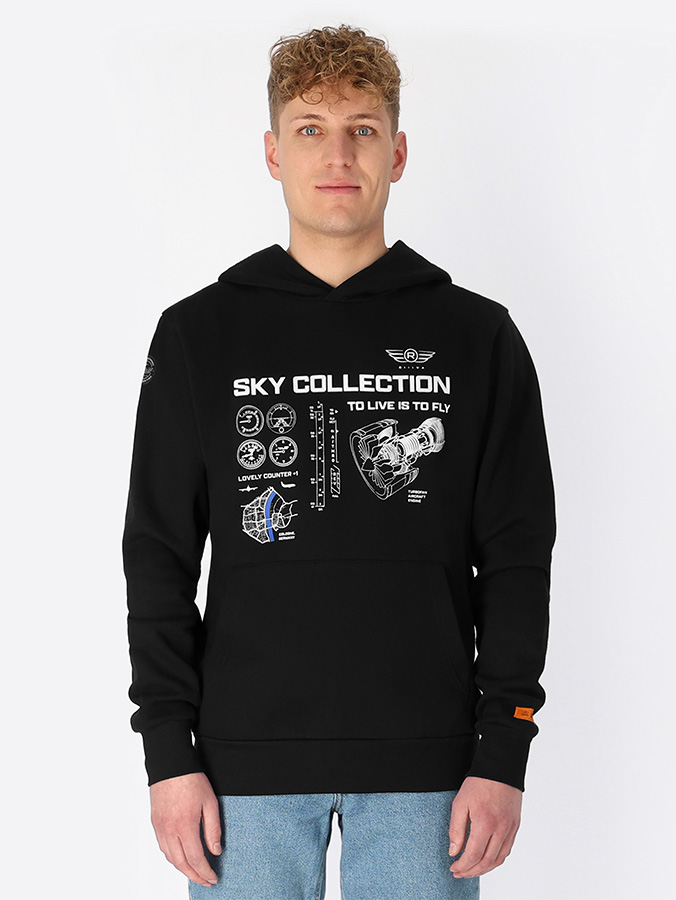 BLACK HOODIE riiiva BLACK HOODIE riiiva