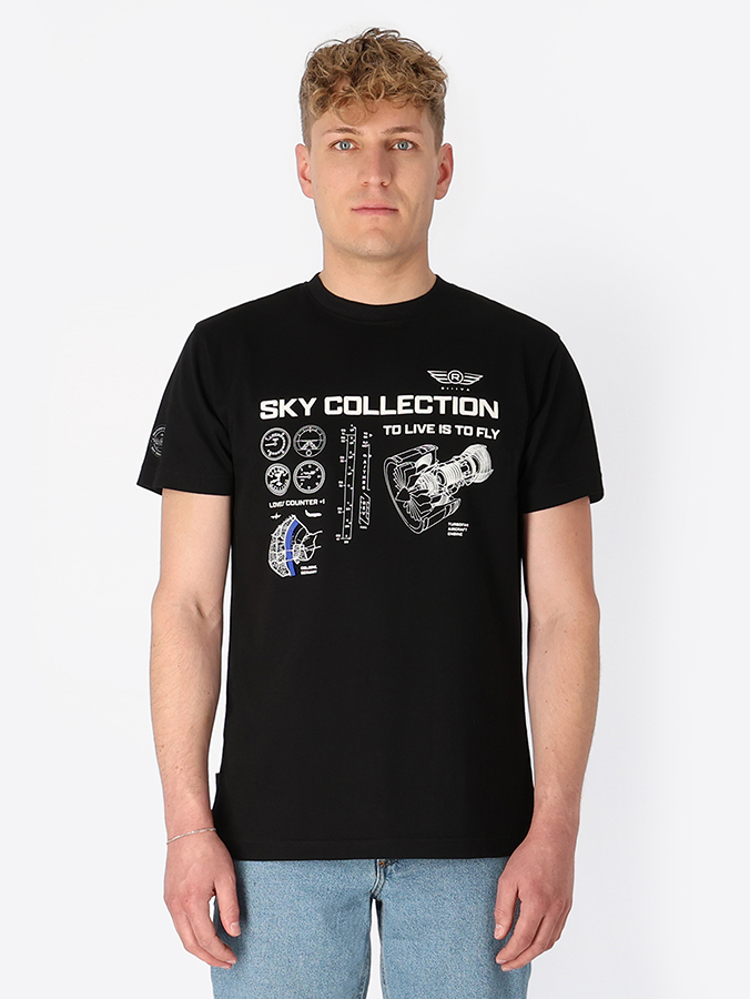 BLACK T-SHIRT riiiva BLACK T-SHIRT riiiva
